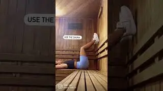 Sauna post workout for optimal cardiovascular health and stress management #stressrelief #sauna