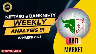 Nifty50 weekly analysis | 27 March | Banknifty analysis for monday | 8bit market trading