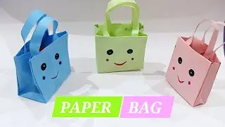 Easy Origami Paper Bag 🛍 Tutorial || How To Make A Origami Paper Bag 