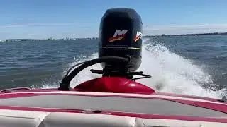 Cruising in my 2005 Hydrostream Voyager with Mercury Racing Optimax 250 xs