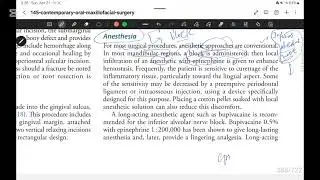 Local anesthesia , inferior alveolar nerve block and infiltration