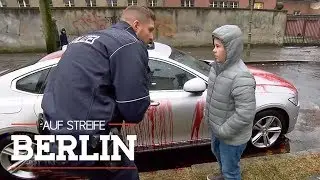 Blut&uuml;berstr&ouml;mtes Auto vor der Wohnung: Panik um den Ehemann! | Auf Streife - Berlin | SAT.1 TV