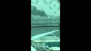 BREAKING  Emirates Airlines Boeing 777 Crash Landing Fire Dubai Airport 2016!