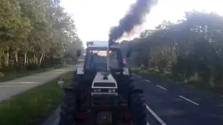 Case 1690 tractor black smoke + huge turbo whistle