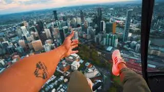 This is what a doors-off helicopter flight looks like!