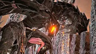 Code Vein Hellfire Knight DLC - Hellfire Knight Boss Fight (1080p 60fps)