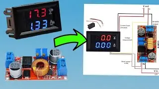 X14015 Buck Converter 5A 1.2v to 20v easy  Connect With Digital Volt & Amp Meter 