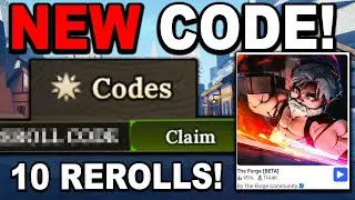 NEW CODE AND UPDATE!! (10 Rerolls) in The Forge Roblox