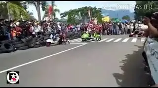 crash vespa di road race bukittinggi
