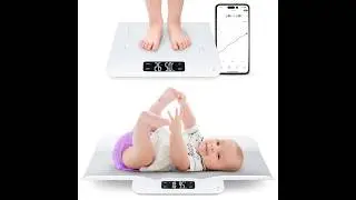 Greater Goods Smart Bluetooth Baby Scale with in-House Algorithm for Wiggly Babies, Infants