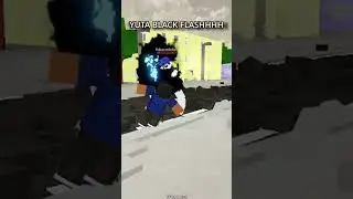 Как мы реагируем, когда получаем Yuta Black Flash #roblox #shorts #jjk
