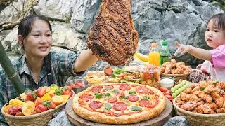 RECAP TRIP: Making Pizza and Quick Snacks for a Picnic with My Daughter - Daily Life | Ly Phuc An