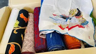 Unboxing authentic kimono fabrics
