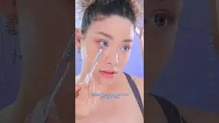 Brasileira reproduzindo maquiagem coreana