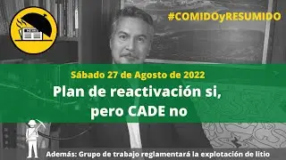 🔝 Plan de reactivaci&oacute;n s&iacute;, pero CADE no