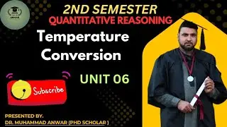 Temperature Conversion Unit 06 Quantitative Reasoning 2nd Semester BSN