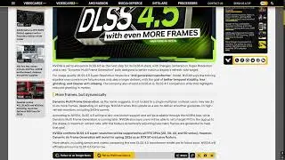 DLSS 4.5 Announced for RTX 20 30 40 50 Series - Second Generation Transformer Model, X6 Dynamic MFG