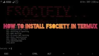 How to install fsociety tool in termux for tamil no error without root