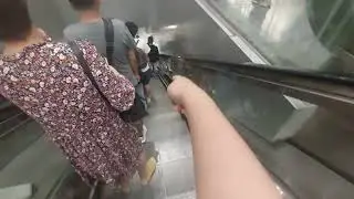 CNIM Escalator at Bayfront station mrt station