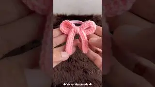 Crochet  Bow Hair Tie for Beginners / Crochet Tutorial #crochet