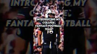 INTRODUCING MY COLLEGE FANTASY FOOTBALL TEAM&hellip; 🔥 #cfb #cfb26 #gamecockfootball #fantasyfootball