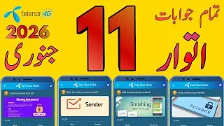 11 January 2026 Questions and Answers | My Telenor Today Questions | Telenor Questions Today