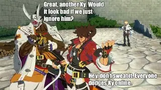 Guilty Gear -Strive-: Even the CPU dodges the Ky matchup.