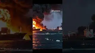 A major cargo ship collision in international waters