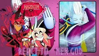 Hazbin Hotel Angels react to whis | super saiyan Goku | Dragonball | Lucifer | Gacha life 2 