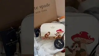 Disney x Kate Spade Chip & Dale Camera Bag #disney #unboxing #katespade
