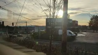 Time Lapse facing West from Banning's Restaurant in Tigard, Oregon (3:41pm-4:41pm 01-31-2026)