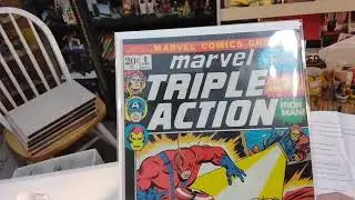 Two stacks of Marvel bronze and silver to re- integrate back I nto the collection