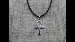 Cordon en Cuir, Cordon de Collier, Collier Pendentif, Pendentif &Acirc;nkh
