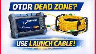 How to Use OTDR Launch Cable (Fiber Spool) | Fiber Cut & Loss Test | OTDR Dead Zone Explained