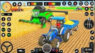 Farming simulator 22 gameplay | new tractor game | tractor driving farming game | android gameplay 