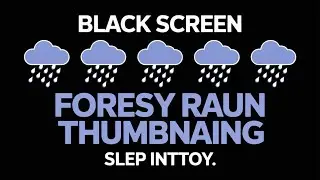 Rainfall Black Screen Ambience for Relaxation & Sleep