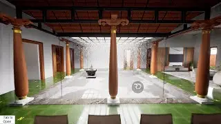 നടുമുറ്റത്ത് മഴ നനഞ്ഞാലോ | Home Tour | Unreal Engine 5.6 | Riddha Designs | Courtyard | 4K Animation