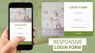How to create the Responsive Login Form Using HTML and CSS