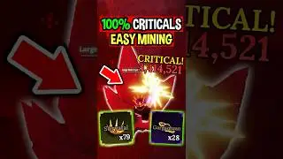100% CRITICAL HIT When MINING in The Forge Roblox