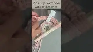 How to make Macrame Easter Bunny #macrame #diy #craft #braids #macramewallhanging #howto #shorts