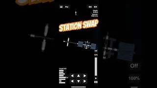 Swapping Station sections in  #spaceflightsimulator to make room for new segments