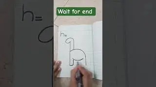 Easy drawing with letter 