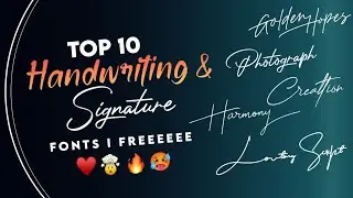 top 10 signature fonts 🔥| font style kaise change kare |