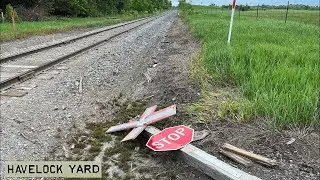 Train Track clearing continues on CP Nephton Subdivision after storm