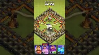 Archer queen vs bomb tower & inferno tower 🔥 #clashofclans #coc #archerqueen
