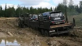 The ROADS of the NORTH the DRIVERS of the far NORTH Russian machinery on the road Compilation