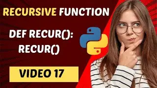 Recursion in python | Recursive Function in #python | Python Programming in hindi