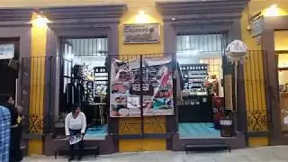 Oaxaca Mexico downtown walking to market.  Nov 2017