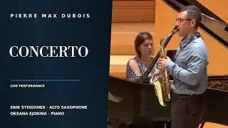Dubois - Concerto (Erik Steighner, alto saxophone; Oksana Ejokina, piano)