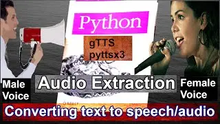 [Python] How to convert text to speech? | Get male and female voice🎶 | Adjust speed and volume🎤
